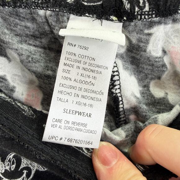 Disney Women's Minnie Mouse & Mickey Mouse Cropped Sleep Pants Size XL (14/16) - Picture 5 of 6
